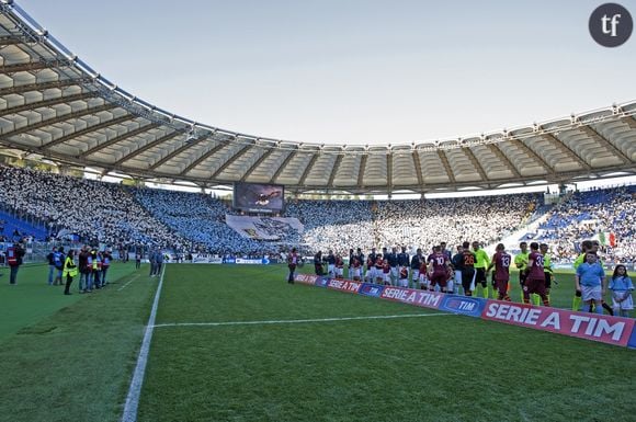 Match entre l'AS Rome et la Lazio en février 2014 au Stade olympique de Rome