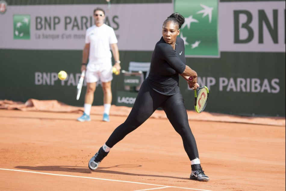 Serena Williams à Roland Garros en mai 2018