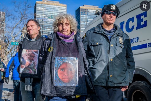 Une manifestation contre la guerre au Yémen en 2017 à New York