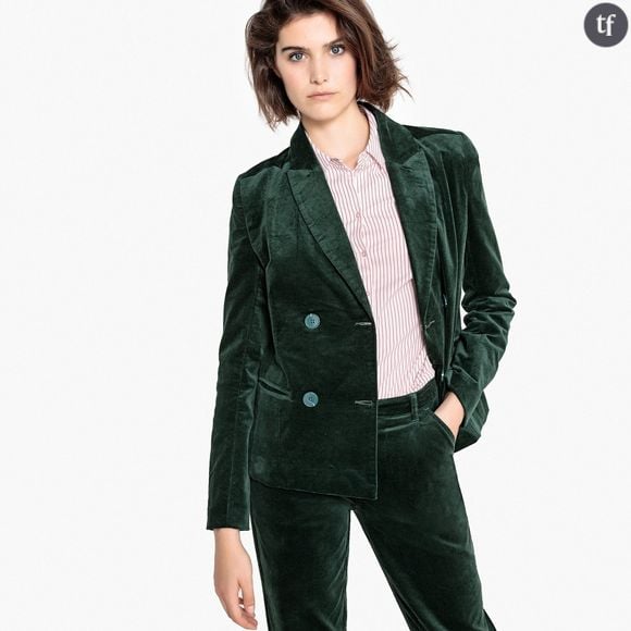 Blazer en velours, La Redoute Collections chez Galeries Lafayette