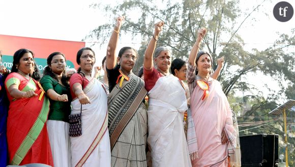 Des femmes de l'Etat du Kerala le 1er janvier