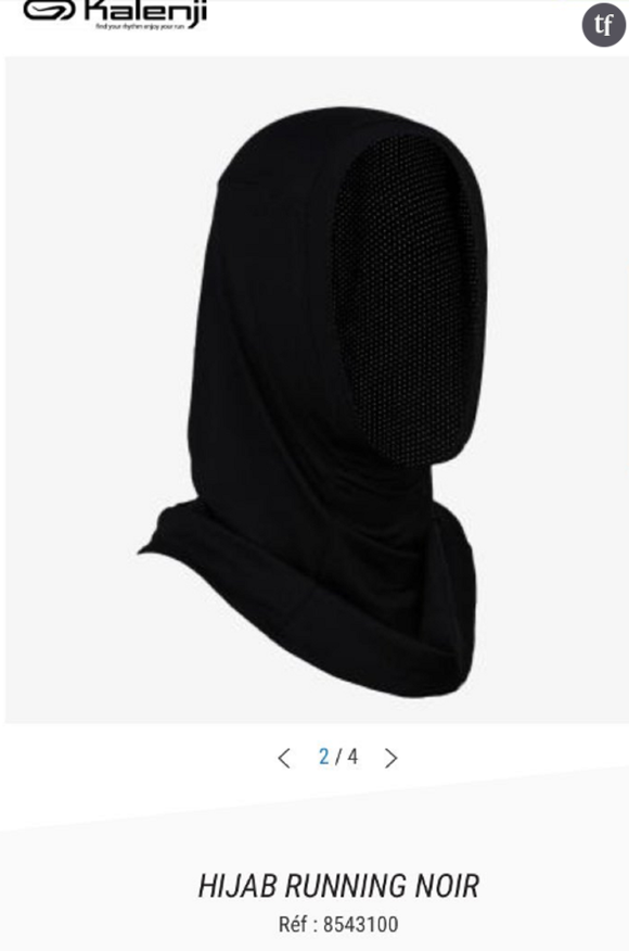 Le hijab qui sera mis en vente sur le site de Décathlon