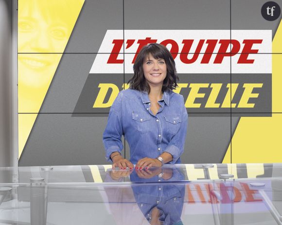 Estelle Denis, présentatrice sur L'Equipe TV