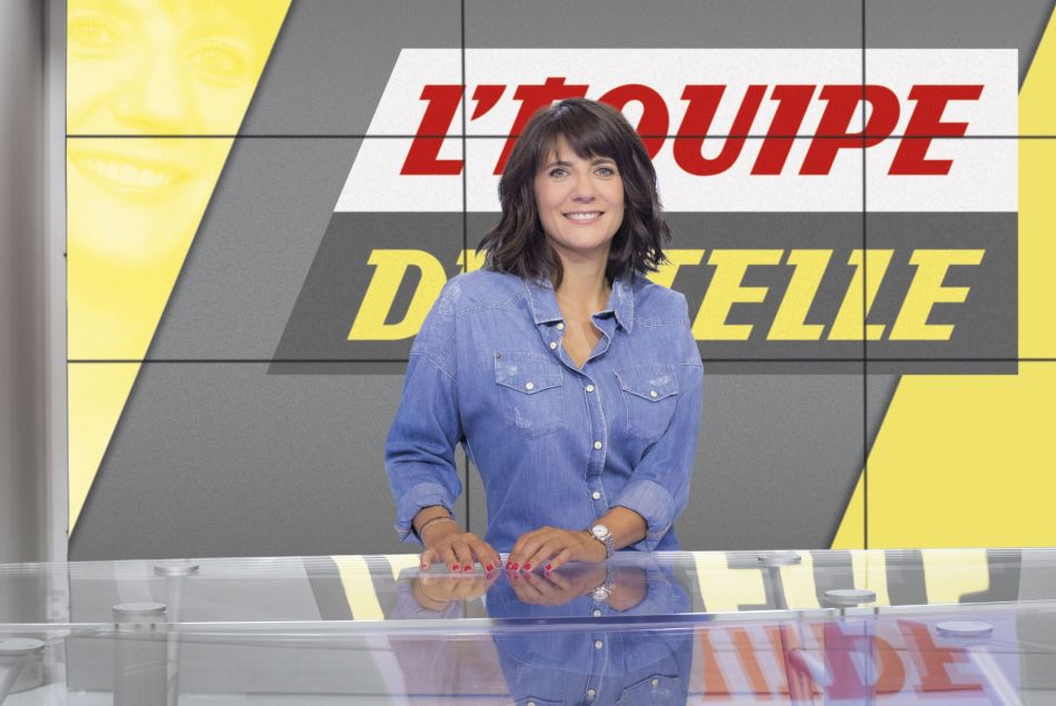 Estelle Denis, présentatrice sur L'Equipe TV