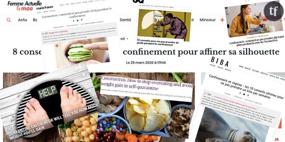 Exemples d'articles grossophobes dans la presse magazine