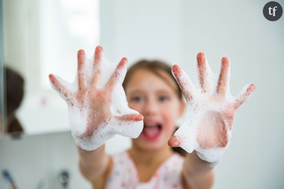 Se laver les mains à l'école