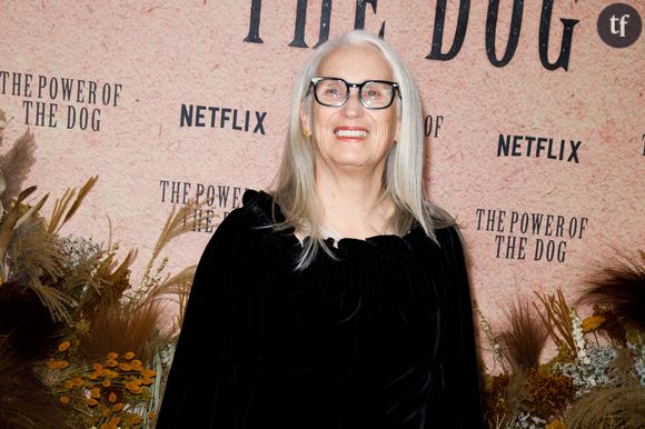 Jane Campion à la première de "The Power of The Dog" à Paris en octobre 2021