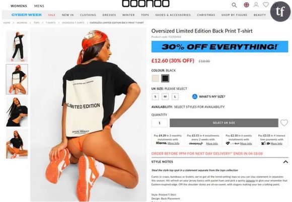 Une publicité sexiste pour Boohoo fait le bad buzz