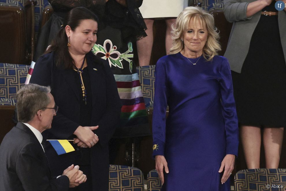 Jill Biden supporte l&#039;Ukraine... Avec sa robe