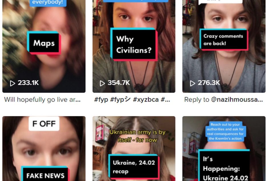 6 profils à suivre sur les réseaux sociaux pour ne rien louper de l'actu ukrainienne [TikTok - Xenasolo]