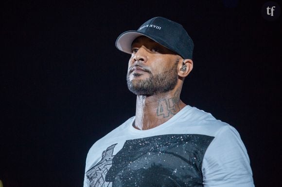 Booba lors d'un concert à Paris La Défense Arena, octobre 2018.