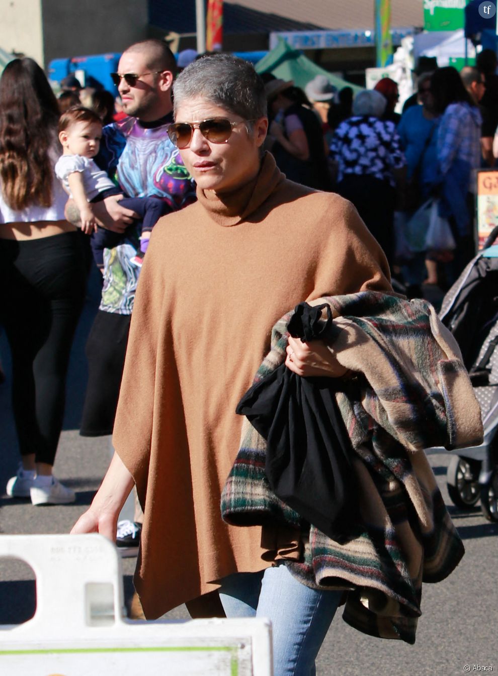 Selma Blair dans les rues de Los Angeles, le 24 novembre 2019.