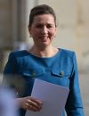 La Première ministre danoise Mette Frederiksen au château de Versailles, le 11 mars 2022
