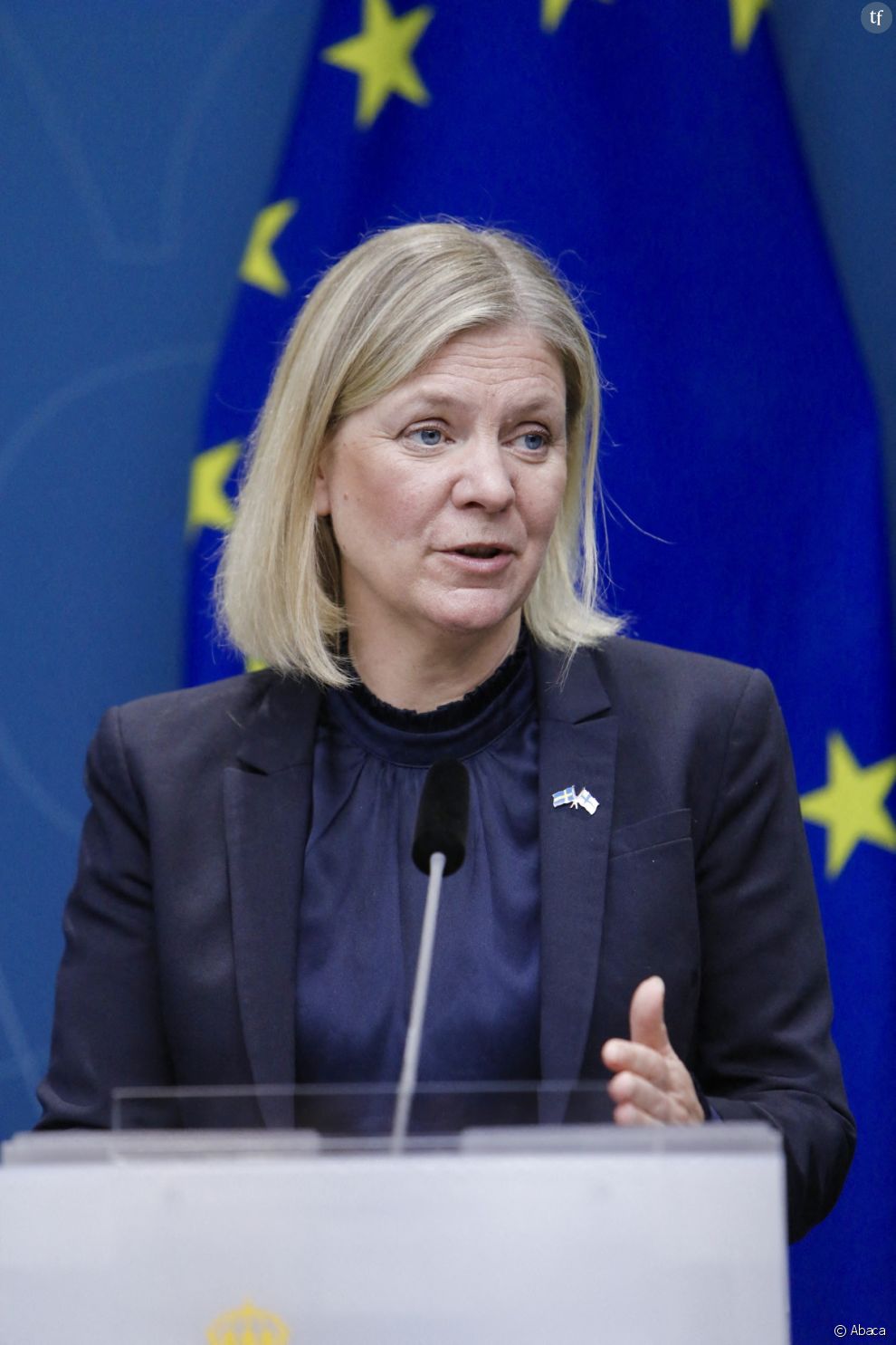 La Première ministre suédoise Magdalena Andersson en Suède, le 17 mai 2022