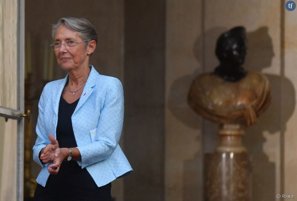 Elisabeth Borne lors de la passation de pouvoir à Paris le 16 mai 2022