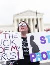 Une manifestante pro-choix à Washington DC.