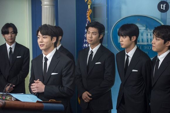 Le groupe BTS à la Maison Blanche, le 31 mai 2022