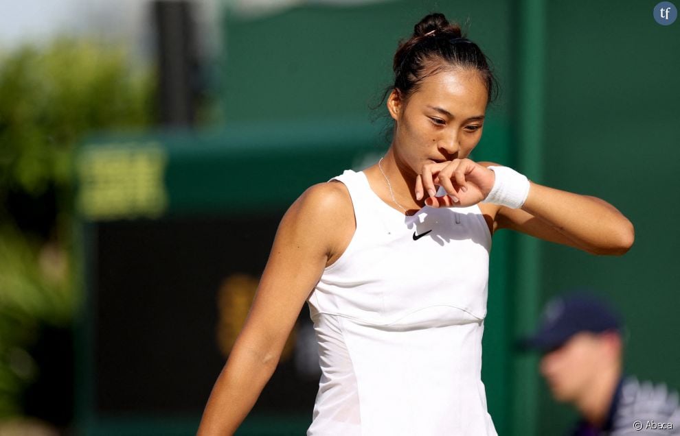  La joueuse chinoise Zheng Qinwen à Wimbledon le 2 juillet 2022. 
