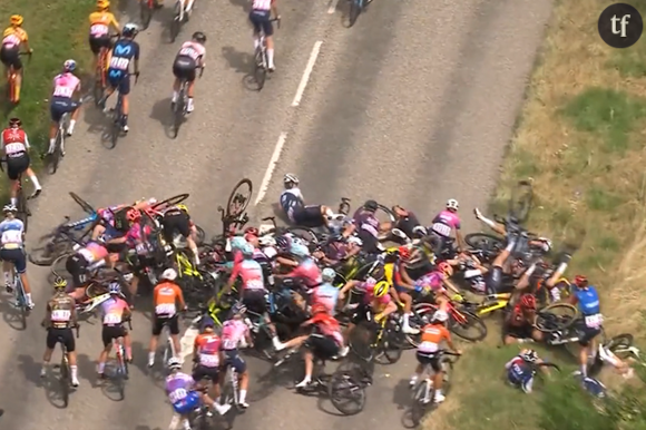 La chute des coureuses sur le Tour de France Femmes, 28 juillet 2022