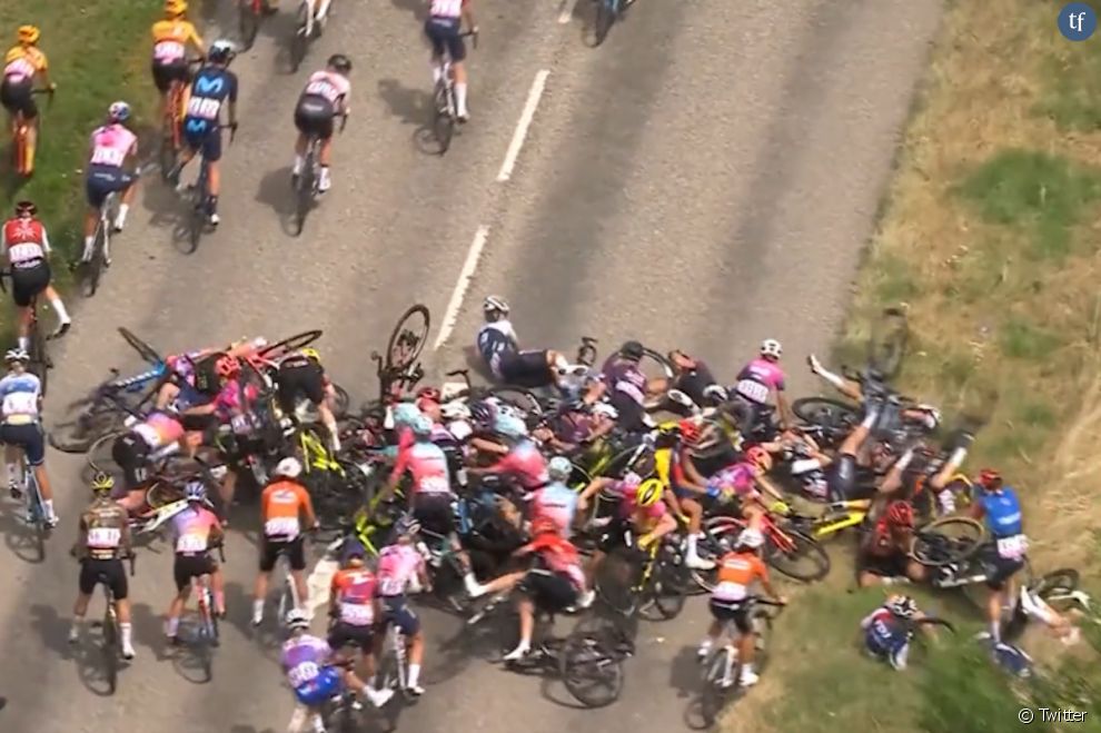 La chute des coureuses sur le Tour de France Femmes, 28 juillet 2022