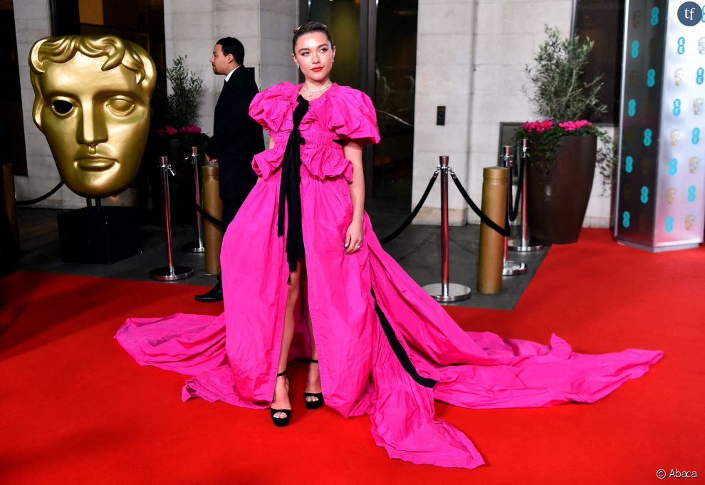 Florence Pugh aux BAFTAs, Londres, février 2020