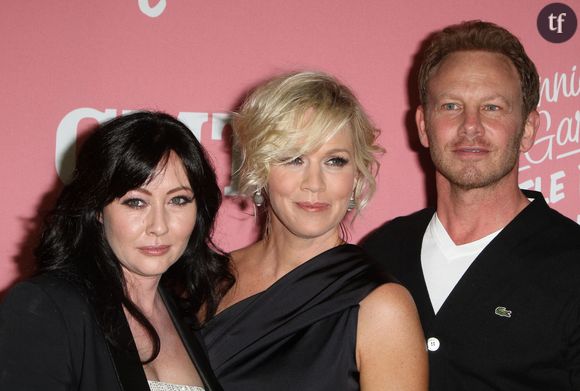 Shannen Doherty, Jennie Garth et Ian Ziering au 40e anniversaire de Jennie Garth et à la première de "Jennie Garth : A Little Bit Country" au London Hotel à West Hollywood, Los Angeles.