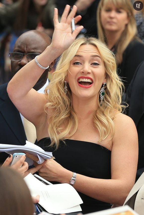 Kate Winslet arrive à la première du film "Divergente" à Londres, le 30 mars 2014.  Kate Winslet - Red Carpet Arrivals at the UK Premiere of Divergent, Odeon Leicester Square, London, UK, 30 March 2014.