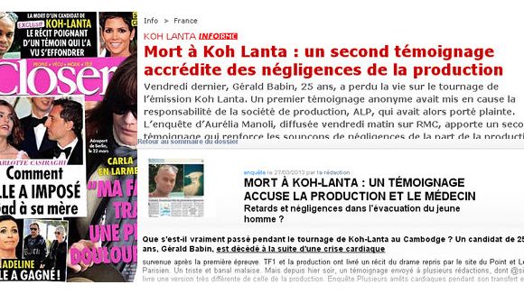 Koh-Lanta 2013 - Suicide du médecin Thierry Costa : les médias sont-ils responsables ?