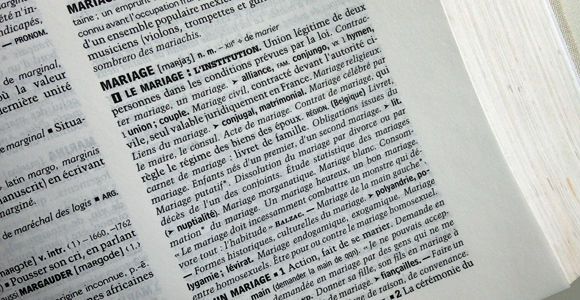 Le mariage change de définition dans le dictionnaire 