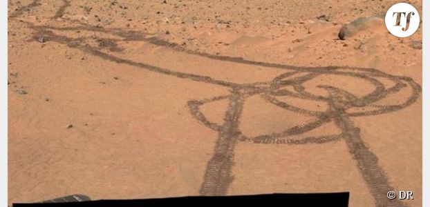Un pénis dessiné sur Mars par un robot de la NASA – Photo