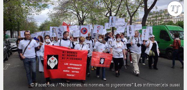 "Ni bonnes, ni nonnes, ni pigeonnes" : les infirmières manifestent à Paris