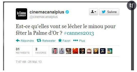Palme d'or de Cannes 2013 : Le tweet choquant de Canal Plus sur La vie d'Adèle