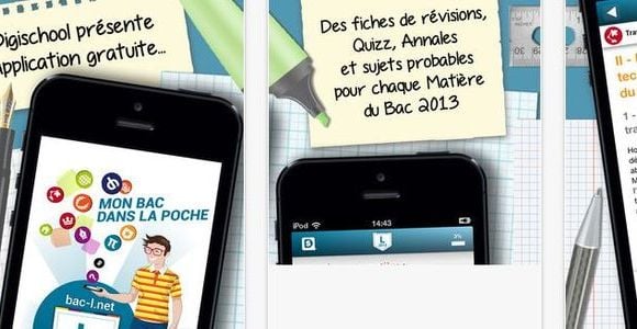 BAC 2013 : sujets probables, révisions et résultats (estimations notes) dans une app