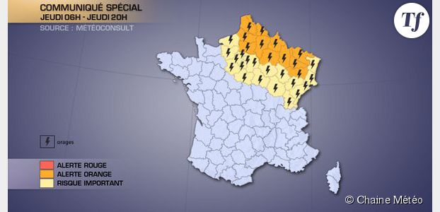 Météo France : pluies, orages, alerte orange et prévisions du 20 juin
