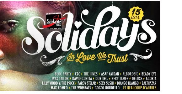 Solidays 2013 : Mathieu Chedid, David Guetta et The Hives au programme