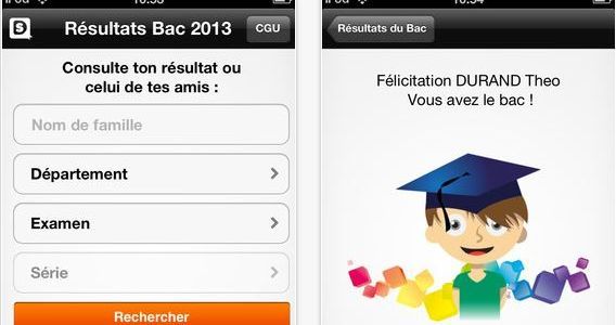 Résultats Bac 2013 : recevoir les résultats en direct sur son smartphone