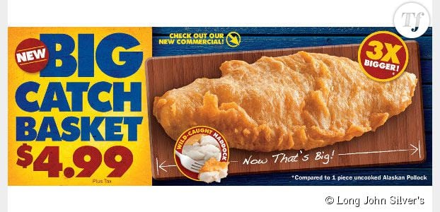 Le poisson frit  Long John Silver's élu plat le plus gras des États-Unis