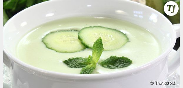 Soupe de concombre à la menthe : une recette express et light pour l'été 