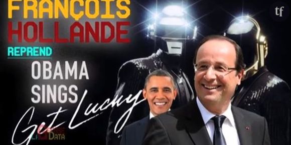 François Hollande chante Get Lucky des Daft Punk sur YouTube