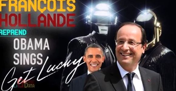 François Hollande chante Get Lucky des Daft Punk sur YouTube