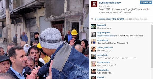 Syrie : Bachar al-Assad fait sa propagande sur Instagram