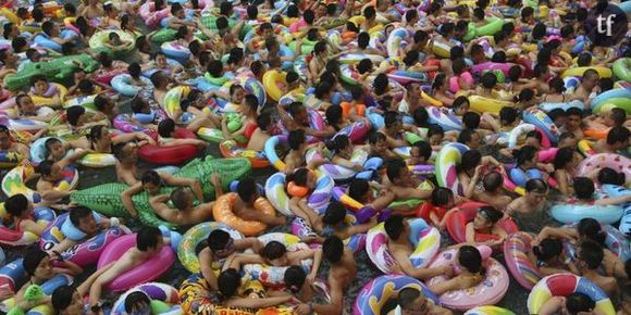 Canicule en Chine : Pourriez-vous vous baigner dans cette piscine ?