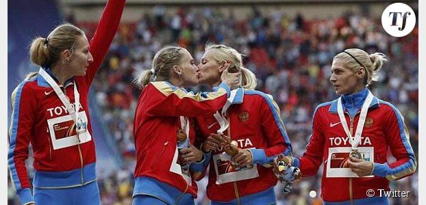 Mondiaux d'athlétisme : un baiser gay pour provoquer Poutine ?