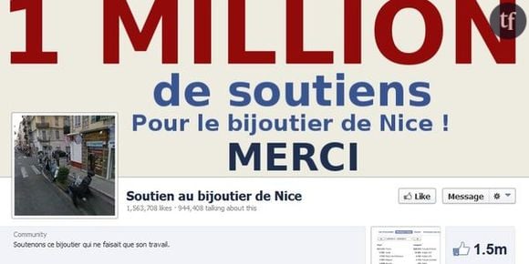 Bijoutier de Nice : qui est l'auteur de la page Facebook de soutien ?