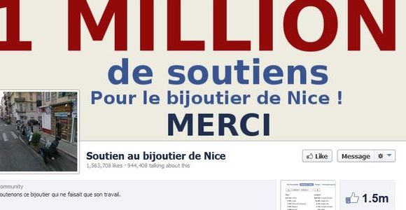 Bijoutier de Nice : qui est l'auteur de la page Facebook de soutien ?