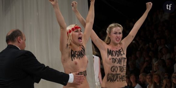 Fashion Week Paris : Femen bouscule le défilé Nina Ricci - photos