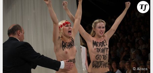 Fashion Week Paris : Femen bouscule le défilé Nina Ricci - photos