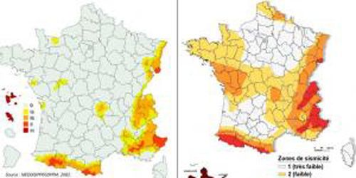 Le nouveau zonage sismique en vigueur le 1er mai