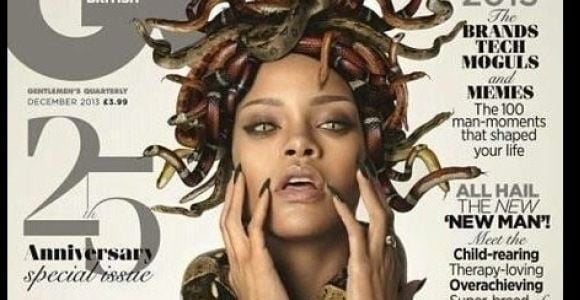 Rihanna : entièrement nue et couverte de serpents pour le magazine GQ