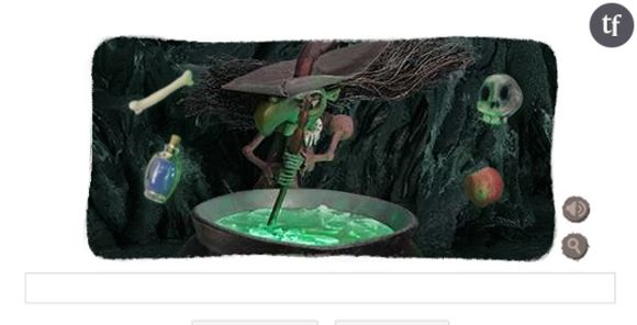 Google Doodle : une sorcière effrayante pour fêter Halloween 2013